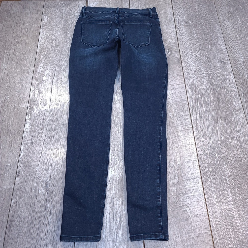 Mott & Bow High Rise Skinny Jeans Womens 28x30 Dark Indigo Blue Stretch Pants - Picture 3 of 9